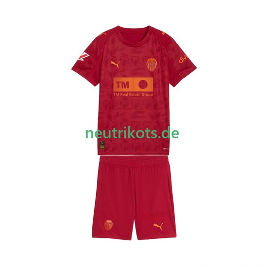 Fußballtrikot Valencia CF Kinder Auswärts 2025-2026 Kurzarm