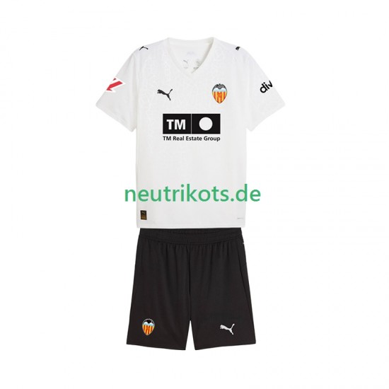 Fußballtrikot Valencia CF Kinder Heim 2025-2026 Kurzarm