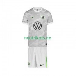 Fußballtrikot VfL Wolfsburg Kinder Auswärts 2025-2026 Kurzarm
