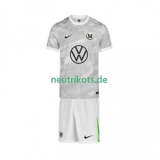 Fußballtrikot VfL Wolfsburg Kinder Auswärts 2025-2026 Kurzarm