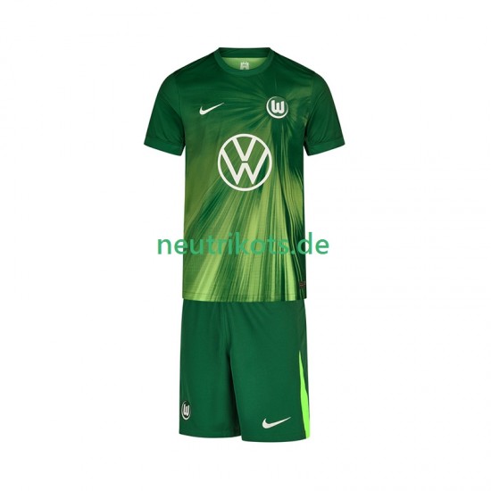 Fußballtrikot VfL Wolfsburg Kinder Heim 2025-2026 Kurzarm