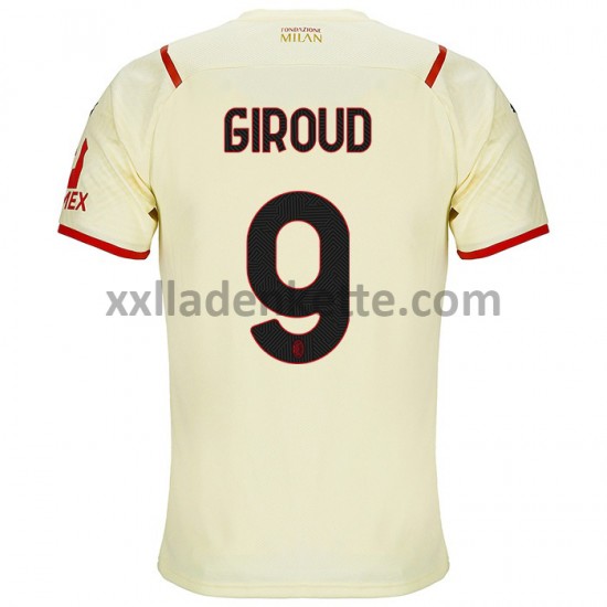 Fußballtrikot AC Mailand Olivier Giroud 9 Auswärts 2021-2022 Kurzarm