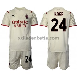 Fußballtrikot AC Mailand Simon Kjaer 24 Kinder Auswärts 2021-2022 Kurzarm