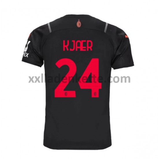 Fußballtrikot AC Mailand Simon Kjaer 24 Ausweich 2021-2022 Kurzarm