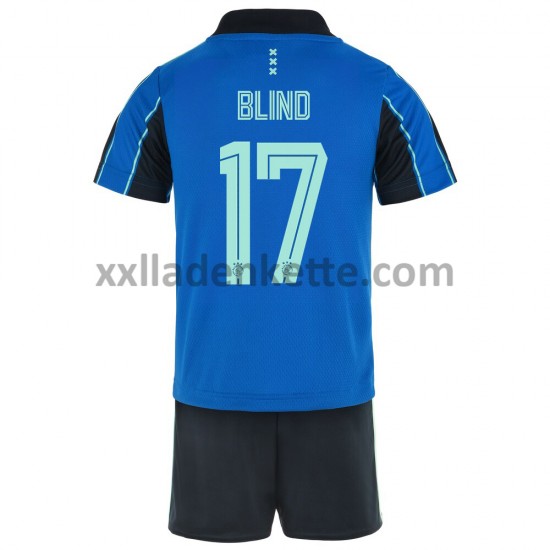 Fußballtrikot AFC Ajax Daley Blind 17 Kinder Auswärts 2021-2022 Kurzarm
