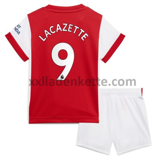 Fußballtrikot Arsenal Alexandre Lacazette 9 Kinder Heim 2021-2022 Kurzarm
