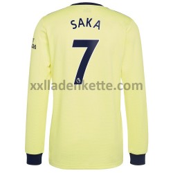 Fußballtrikot Arsenal Bukayo Saka 7 Auswärts 2021-2022 Langarm