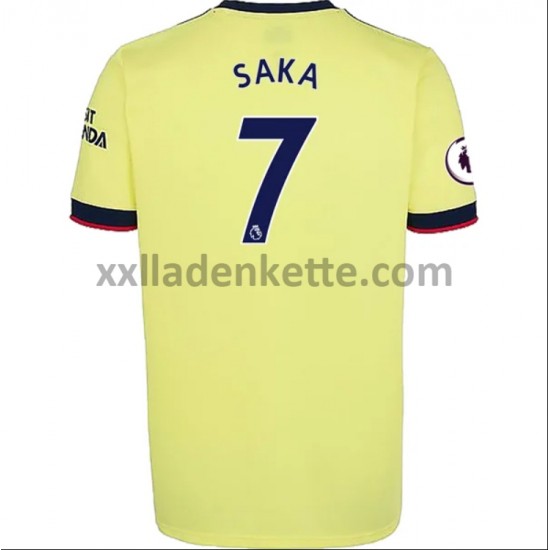 Fußballtrikot Arsenal Bukayo Saka 7 Auswärts 2021-2022 Kurzarm