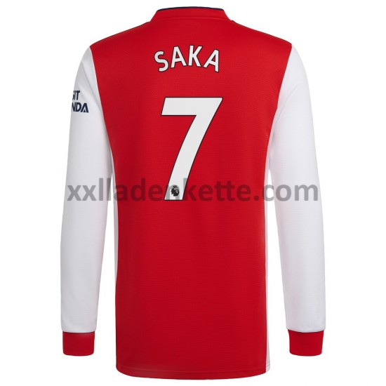Fußballtrikot Arsenal Bukayo Saka 7 Heim 2021-2022 Langarm