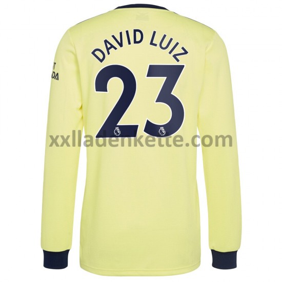 Fußballtrikot Arsenal David Luiz 23 Auswärts 2021-2022 Langarm