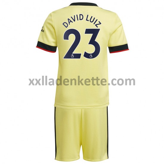 Fußballtrikot Arsenal David Luiz 23 Kinder Auswärts 2021-2022 Kurzarm