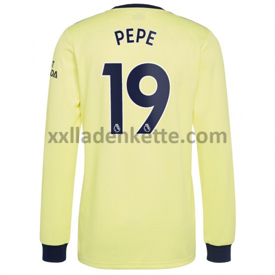 Fußballtrikot Arsenal Nicolas Pepe 19 Auswärts 2021-2022 Langarm