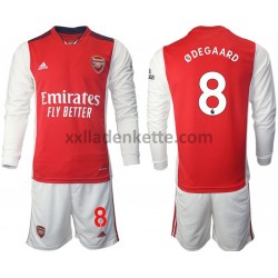 Fußballtrikot Arsenal Odegaard 8 Kinder Heim 2021-2022 Langarm