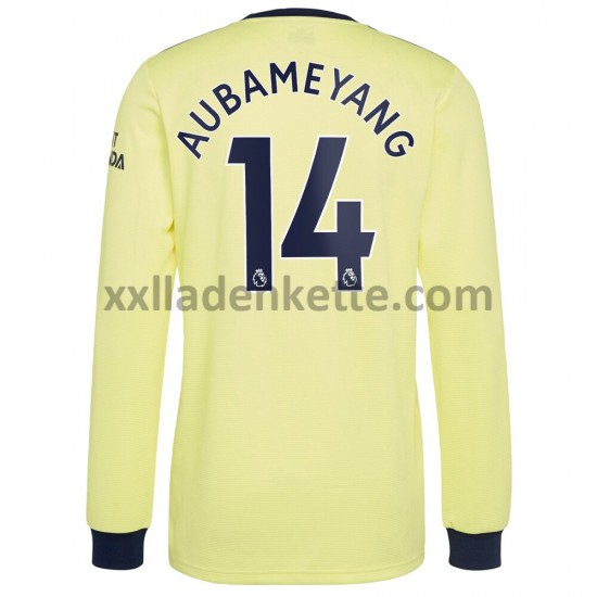 Fußballtrikot Arsenal Pierre-Emerick Aubameyang 14 Auswärts 2021-2022 Langarm