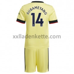 Fußballtrikot Arsenal Pierre-Emerick Aubameyang 14 Kinder Auswärts 2021-2022 Kurzarm