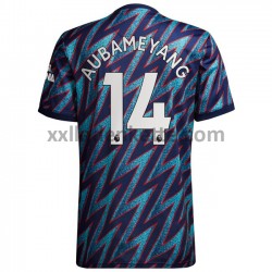 Fußballtrikot Arsenal Pierre-Emerick Aubameyang 14 Ausweich 2021-2022 Kurzarm