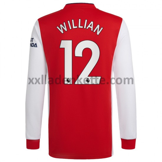 Fußballtrikot Arsenal Willian 12 Heim 2021-2022 Langarm