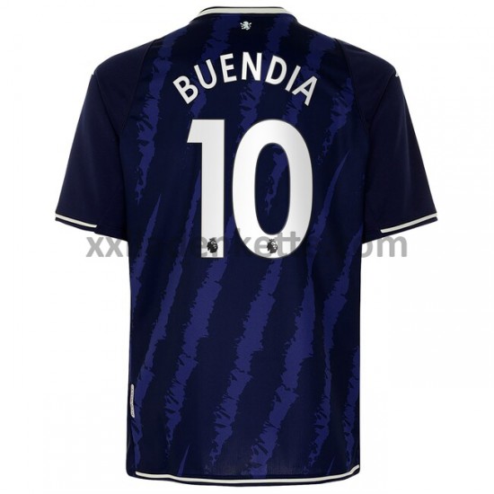 Fußballtrikot Aston Villa Emiliano Buendia 10 Ausweich 2021-2022 Kurzarm