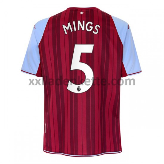 Fußballtrikot Aston Villa Tyrone Mings 5 Heim 2021-2022 Kurzarm