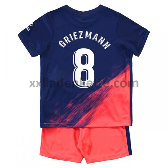 Fußballtrikot Atlético Madrid Antoine Griezmann 8 Kinder Auswärts 2021-2022 Kurzarm