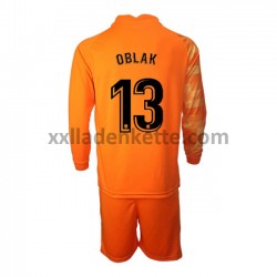 Fußballtrikot Atlético Madrid Torwart Jan Oblak 13 Kinder Heim 2021-2022 Langarm
