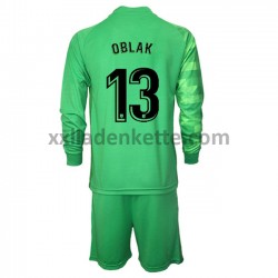 Fußballtrikot Atlético Madrid Torwart Jan Oblak 13 Kinder Ausweich 2021-2022 Langarm