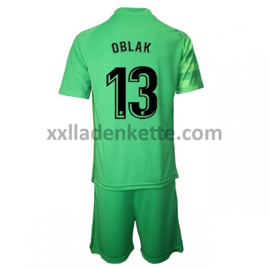 Fußballtrikot Atlético Madrid Torwart Jan Oblak 13 Kinder Ausweich 2021-2022 Kurzarm