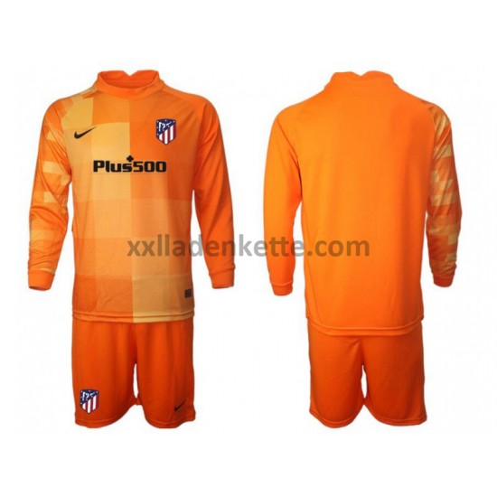 Fußballtrikot Atlético Madrid Torwart Kinder Heim 2021-2022 Langarm