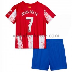 Fußballtrikot Atlético Madrid Joao Felix 7 Kinder Heim 2021-2022 Kurzarm