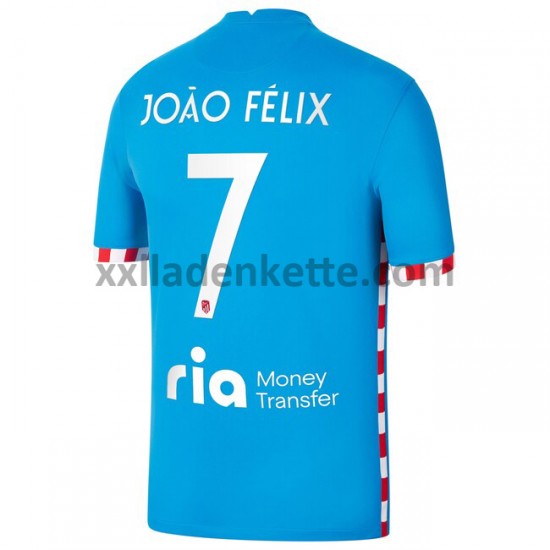 Fußballtrikot Atlético Madrid Joao Felix 7 Drittes 2021-2022 Kurzarm