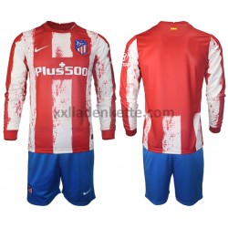 Fußballtrikot Atlético Madrid Kinder Heim 2021-2022 Langarm