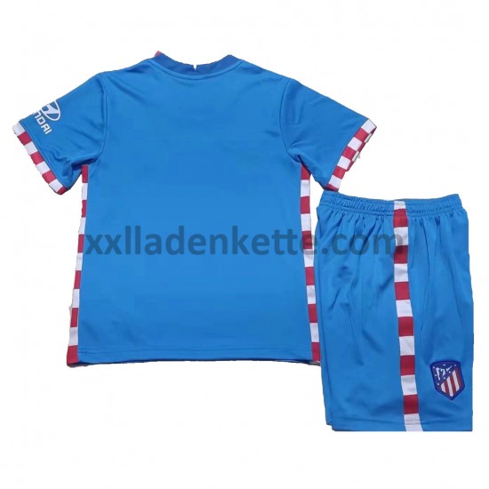 Fußballtrikot Atlético Madrid Kinder Ausweich 2021-2022 Kurzarm