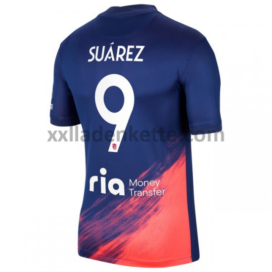 Fußballtrikot Atlético Madrid Luis Suárez Suarez 9 Auswärts 2021-2022 Kurzarm