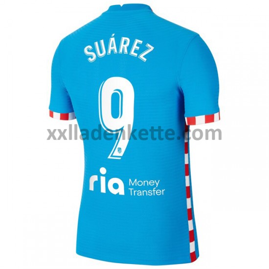 Fußballtrikot Atlético Madrid Luis Suárez 9 Drittes 2021-2022 Kurzarm