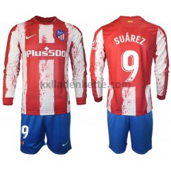 Fußballtrikot Atlético Madrid Luis Suárez 9 Kinder Heim 2021-2022 Langarm