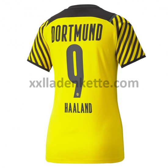 Fußballtrikot BVB Borussia Dortmund Erling Haaland 9 Dame Heim 2021-2022 Kurzarm