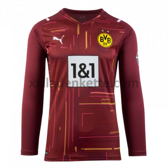 Fußballtrikot BVB Borussia Dortmund Torwart Fußballtrikot M001 2021-2022 Langarm
