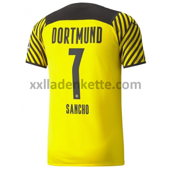 Fußballtrikot BVB Borussia Dortmund Jadon Sancho 7 Heim 2021-2022 Kurzarm