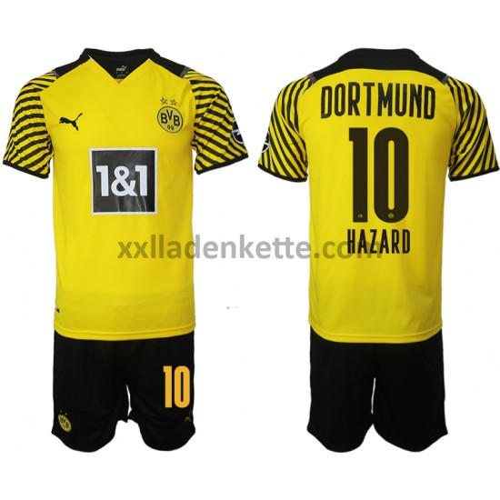 Fußballtrikot BVB Borussia Dortmund Thorgan Hazard 10 Kinder Heim 2021-2022 Kurzarm