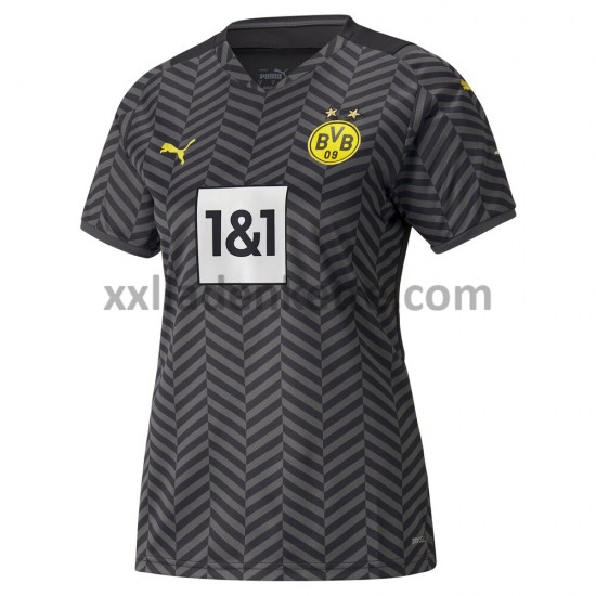 Fußballtrikot BVB Borussia Dortmund Dame Auswärts 2021-2022 Kurzarm
