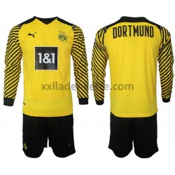 Fußballtrikot Borussia Dortmund Kinder Heim 2021-2022 Langarm