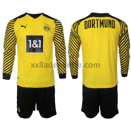 Fußballtrikot Borussia Dortmund Kinder Heim 2021-2022 Langarm