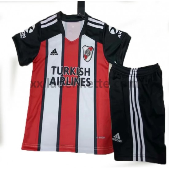 Fußballtrikot CA River Plate Kinder Ausweich 2021-2022 Kurzarm