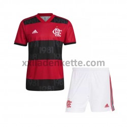 Fußballtrikot CR Flamengo Kinder Heim 2021-2022 Kurzarm