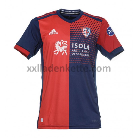 Fußballtrikot Cagliari Heim 2021-2022 Kurzarm