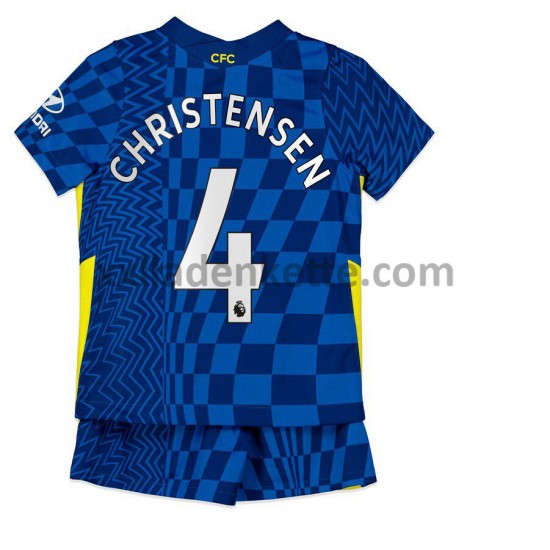 Fußballtrikot Chelsea Andreas Christensen 4 Kinder Heim 2021-2022 Kurzarm