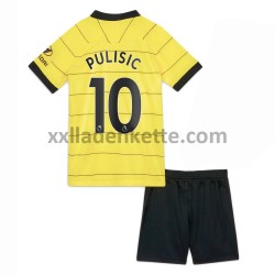 Fußballtrikot Chelsea Christian Pulisic 10 Kinder Auswärts 2021-2022 Kurzarm