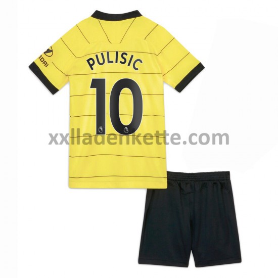 Fußballtrikot Chelsea Christian Pulisic 10 Kinder Auswärts 2021-2022 Kurzarm