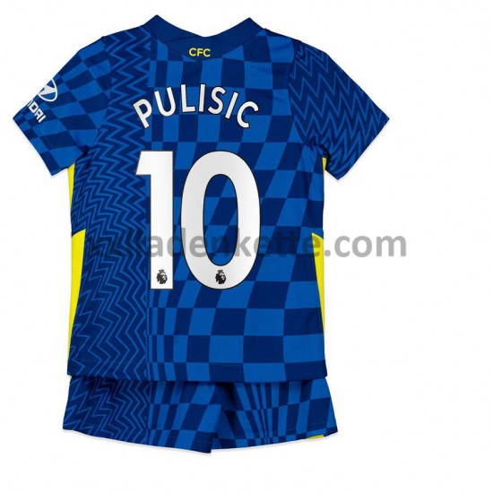 Fußballtrikot Chelsea Christian Pulisic 10 Kinder Heim 2021-2022 Kurzarm