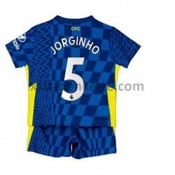 Fußballtrikot Chelsea Jorginho 5 Kinder Heim 2021-2022 Kurzarm